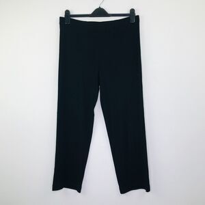 Exclusively Misook Women's SP Dress Pants Black Solid Knit Pull On Crop Flaw BH4